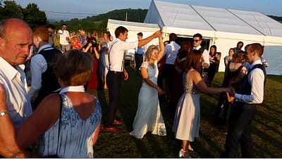 Outdoor First Dance - High gate barns, Bettws - Happy Sounds Mobile Disco