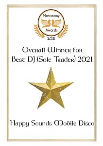 Overall Winner - Best DJ - Matrimony Awards 2021