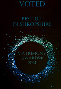 Matrimony Awards 2021 Best DJ IN Shropshire - Happy Sounds Mobile Disco