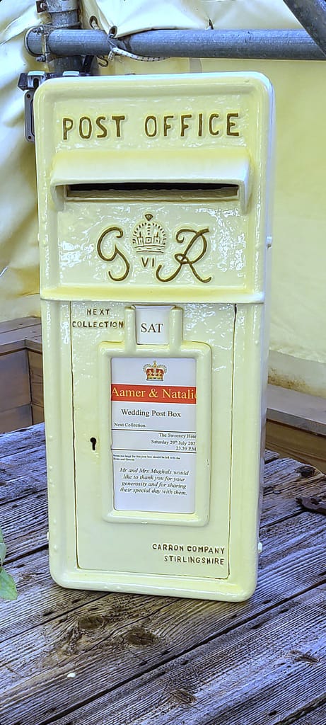 Bianca White Wedding Post Box