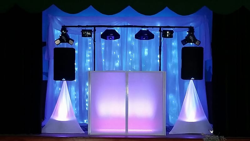 12ft - 3.25m LED Star-lit Wedding Backdrop - Happy Sounds Mobile Disco