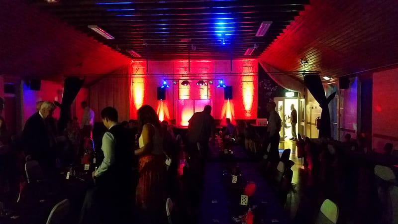 Red Uplighting - Up lighting - Happy Sounds Mobile Disco
